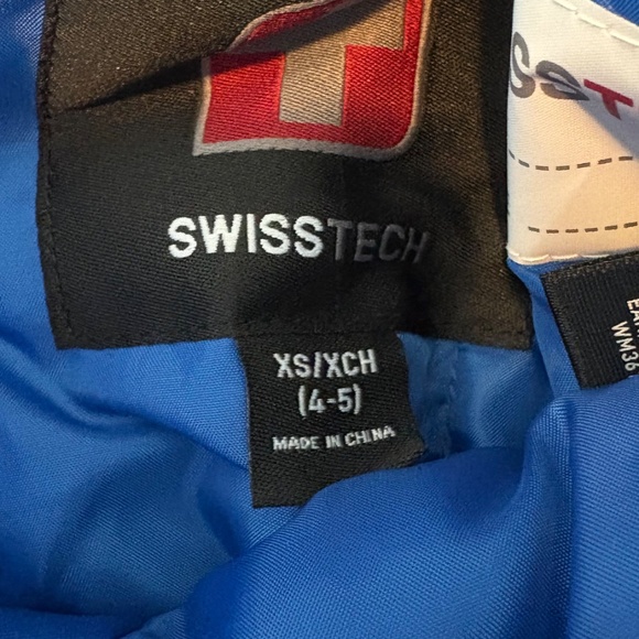 Swiss Tech Kids Blue Snow Pants Size 4-5 Waterproof Winter Ski Pants NWT - Picture 5 of 5